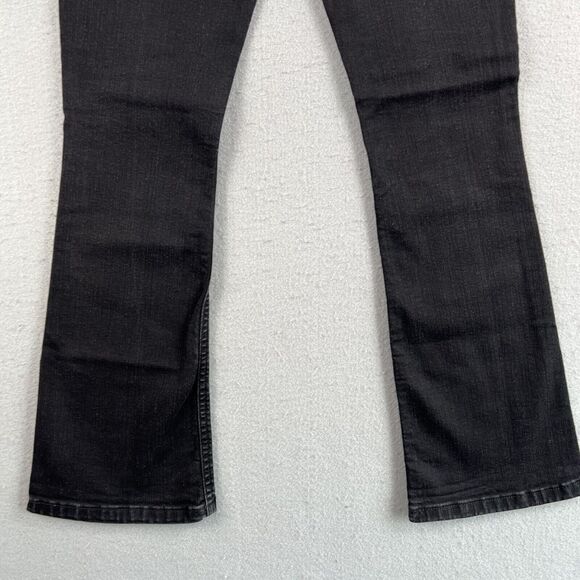 Boden Jeans Womens 10 Black Denim The Marylebone Slim Boot Cut Mid Rise - Picture 11 of 11